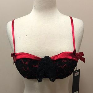 Red and Black lace bra Bedroom Stories